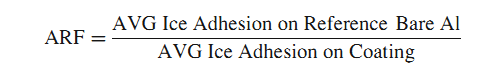 疏冰涂层疏冰性计算公式